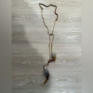 NWOT Ettika Bohemian Feather Necklace